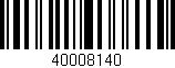 Código de barras (EAN, GTIN, SKU, ISBN): '40008140'