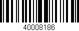 Código de barras (EAN, GTIN, SKU, ISBN): '40008186'