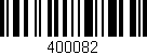 Código de barras (EAN, GTIN, SKU, ISBN): '400082'