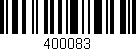 Código de barras (EAN, GTIN, SKU, ISBN): '400083'