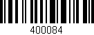 Código de barras (EAN, GTIN, SKU, ISBN): '400084'