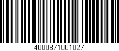 Código de barras (EAN, GTIN, SKU, ISBN): '4000871001027'