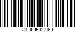 Código de barras (EAN, GTIN, SKU, ISBN): '4000885332360'