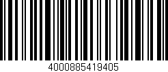 Código de barras (EAN, GTIN, SKU, ISBN): '4000885419405'