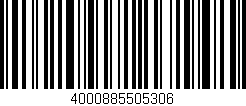 Código de barras (EAN, GTIN, SKU, ISBN): '4000885505306'