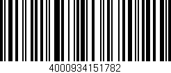 Código de barras (EAN, GTIN, SKU, ISBN): '4000934151782'