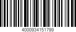 Código de barras (EAN, GTIN, SKU, ISBN): '4000934151799'