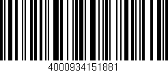 Código de barras (EAN, GTIN, SKU, ISBN): '4000934151881'
