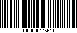 Código de barras (EAN, GTIN, SKU, ISBN): '4000999145511'