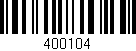Código de barras (EAN, GTIN, SKU, ISBN): '400104'