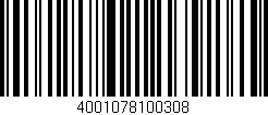 Código de barras (EAN, GTIN, SKU, ISBN): '4001078100308'