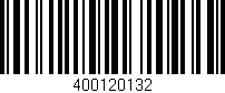 Código de barras (EAN, GTIN, SKU, ISBN): '400120132'