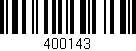 Código de barras (EAN, GTIN, SKU, ISBN): '400143'