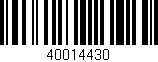 Código de barras (EAN, GTIN, SKU, ISBN): '40014430'