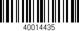 Código de barras (EAN, GTIN, SKU, ISBN): '40014435'
