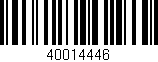 Código de barras (EAN, GTIN, SKU, ISBN): '40014446'
