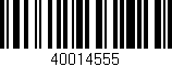 Código de barras (EAN, GTIN, SKU, ISBN): '40014555'