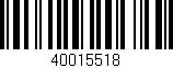 Código de barras (EAN, GTIN, SKU, ISBN): '40015518'