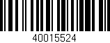 Código de barras (EAN, GTIN, SKU, ISBN): '40015524'