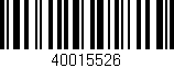 Código de barras (EAN, GTIN, SKU, ISBN): '40015526'