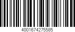 Código de barras (EAN, GTIN, SKU, ISBN): '4001674275585'