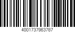 Código de barras (EAN, GTIN, SKU, ISBN): '4001737963787'