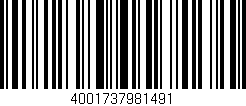 Código de barras (EAN, GTIN, SKU, ISBN): '4001737981491'