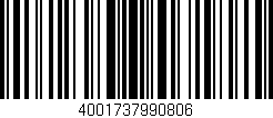 Código de barras (EAN, GTIN, SKU, ISBN): '4001737990806'
