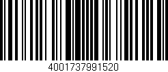 Código de barras (EAN, GTIN, SKU, ISBN): '4001737991520'