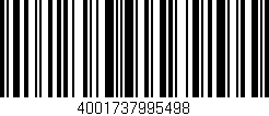 Código de barras (EAN, GTIN, SKU, ISBN): '4001737995498'