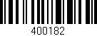 Código de barras (EAN, GTIN, SKU, ISBN): '400182'