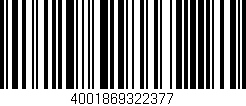 Código de barras (EAN, GTIN, SKU, ISBN): '4001869322377'