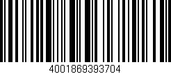 Código de barras (EAN, GTIN, SKU, ISBN): '4001869393704'