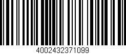 Código de barras (EAN, GTIN, SKU, ISBN): '4002432371099'