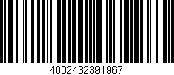 Código de barras (EAN, GTIN, SKU, ISBN): '4002432391967'