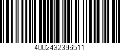 Código de barras (EAN, GTIN, SKU, ISBN): '4002432396511'