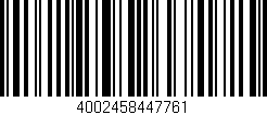 Código de barras (EAN, GTIN, SKU, ISBN): '4002458447761'