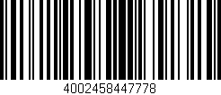 Código de barras (EAN, GTIN, SKU, ISBN): '4002458447778'