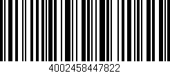 Código de barras (EAN, GTIN, SKU, ISBN): '4002458447822'