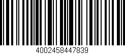 Código de barras (EAN, GTIN, SKU, ISBN): '4002458447839'