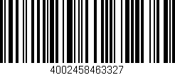 Código de barras (EAN, GTIN, SKU, ISBN): '4002458463327'