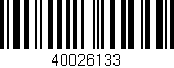 Código de barras (EAN, GTIN, SKU, ISBN): '40026133'