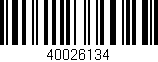 Código de barras (EAN, GTIN, SKU, ISBN): '40026134'