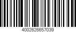 Código de barras (EAN, GTIN, SKU, ISBN): '4002626657039'