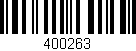 Código de barras (EAN, GTIN, SKU, ISBN): '400263'