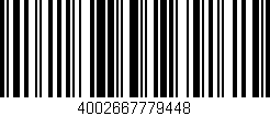 Código de barras (EAN, GTIN, SKU, ISBN): '4002667779448'
