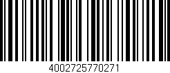 Código de barras (EAN, GTIN, SKU, ISBN): '4002725770271'