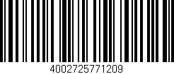 Código de barras (EAN, GTIN, SKU, ISBN): '4002725771209'