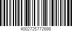 Código de barras (EAN, GTIN, SKU, ISBN): '4002725772688'