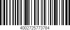 Código de barras (EAN, GTIN, SKU, ISBN): '4002725773784'